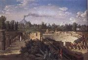 View of the Ruins of the Antique Theatre of Pompei